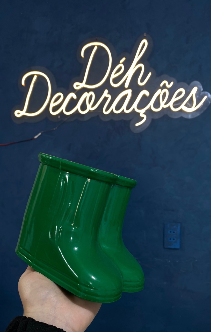 Bandeja Botinha Verde - Déh Decorações 