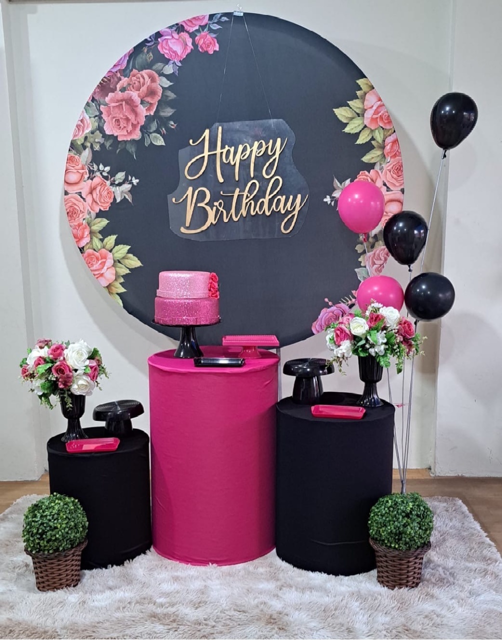 Kit Floral Preto - Déh Decorações 