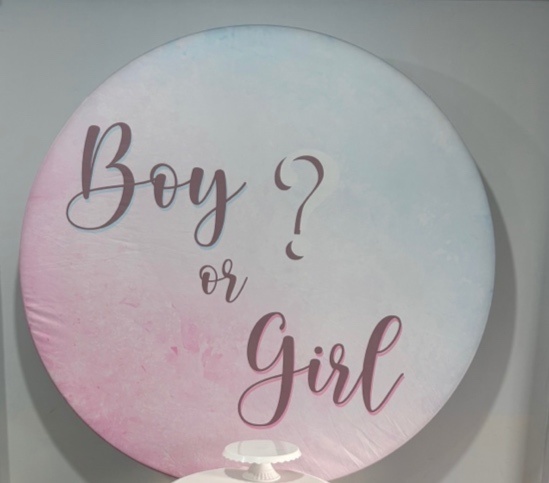 Capa Painel Boy Or Girl - Déh Decorações 