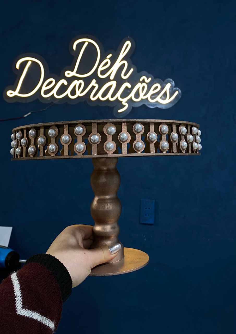 Bandeja Rosê 13 - Déh Decorações 