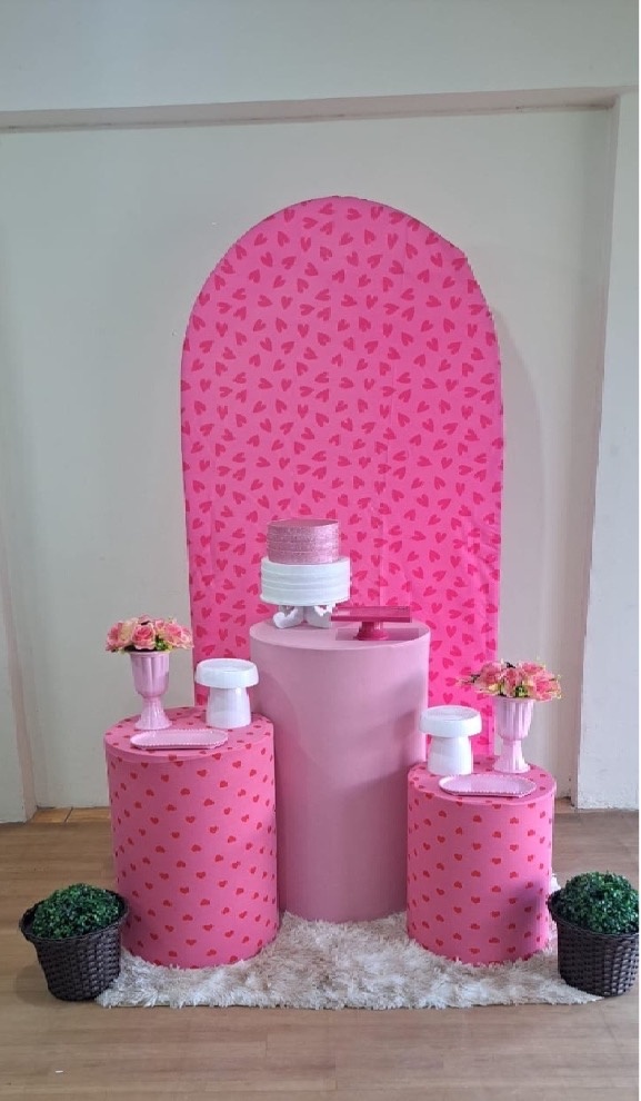Kit Rosa de Coração  - Déh Decorações 