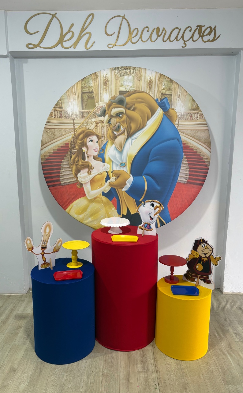 Bela E A Fera (Kit 1)  - Déh Decorações 