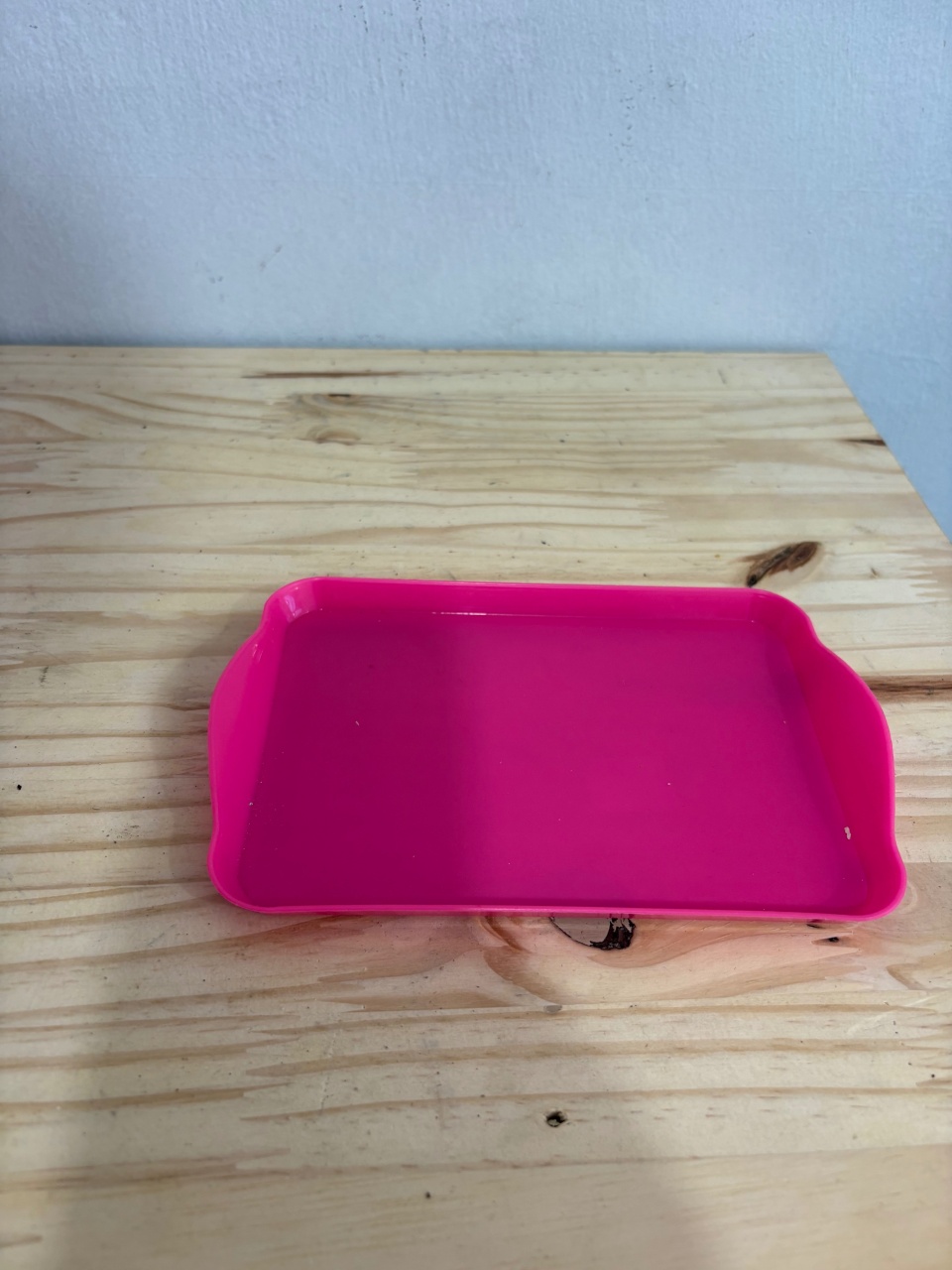 Bandeja Pink Retangular Simples  - Déh Decorações 