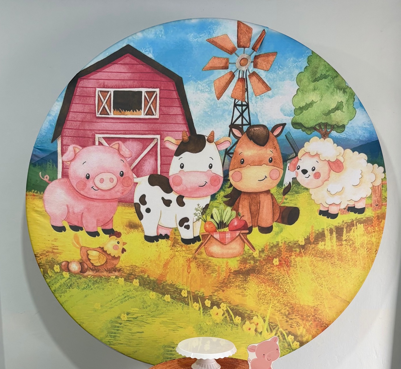 Capa Painel Fazendinha - Déh Decorações 