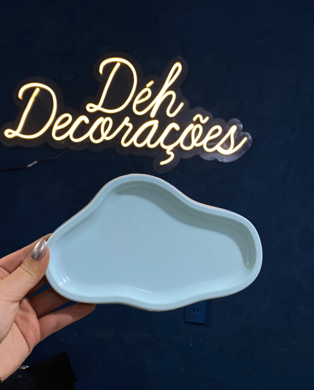 Bandeja Verde-Água 15 - Déh Decorações 