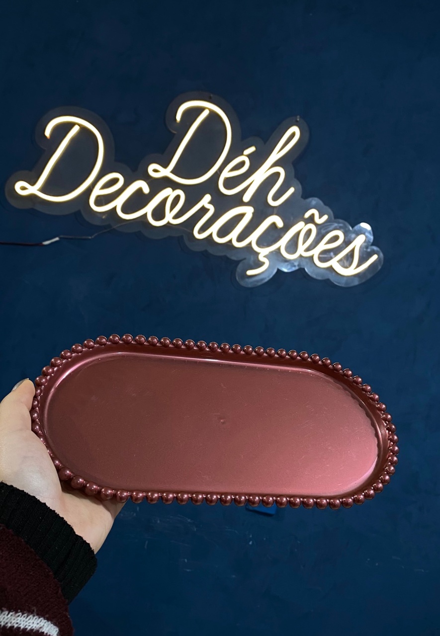 Bandeja Rosê 8 - Déh Decorações 