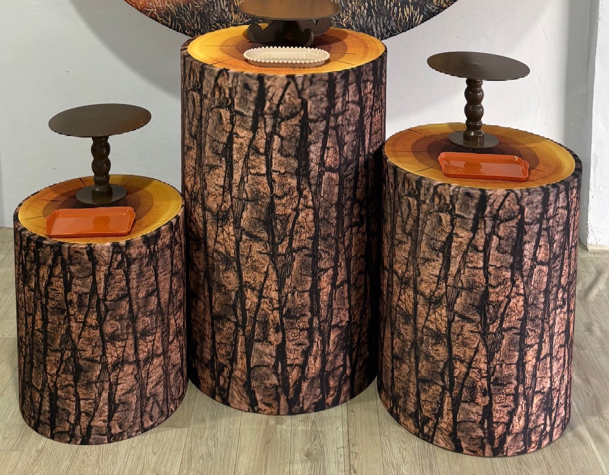 Trio Capa de Cilindro Tora - Déh Decorações 