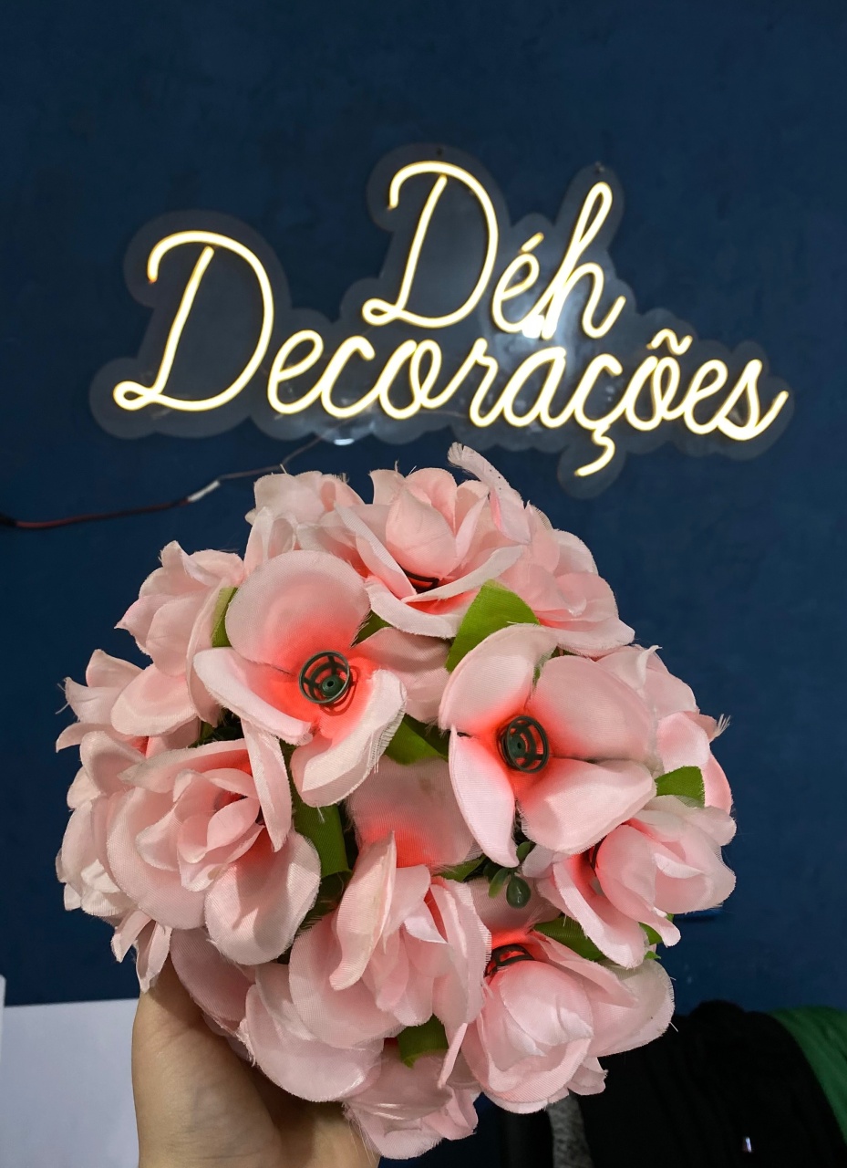 Flor Pequena Rosa Bb 2 - Déh Decorações 