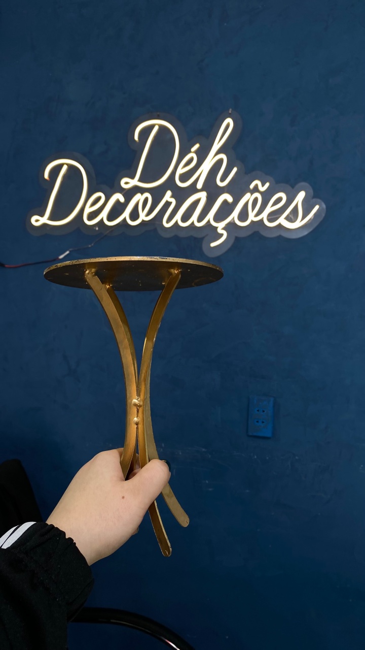 Bandeja Dourada 2 - Déh Decorações 