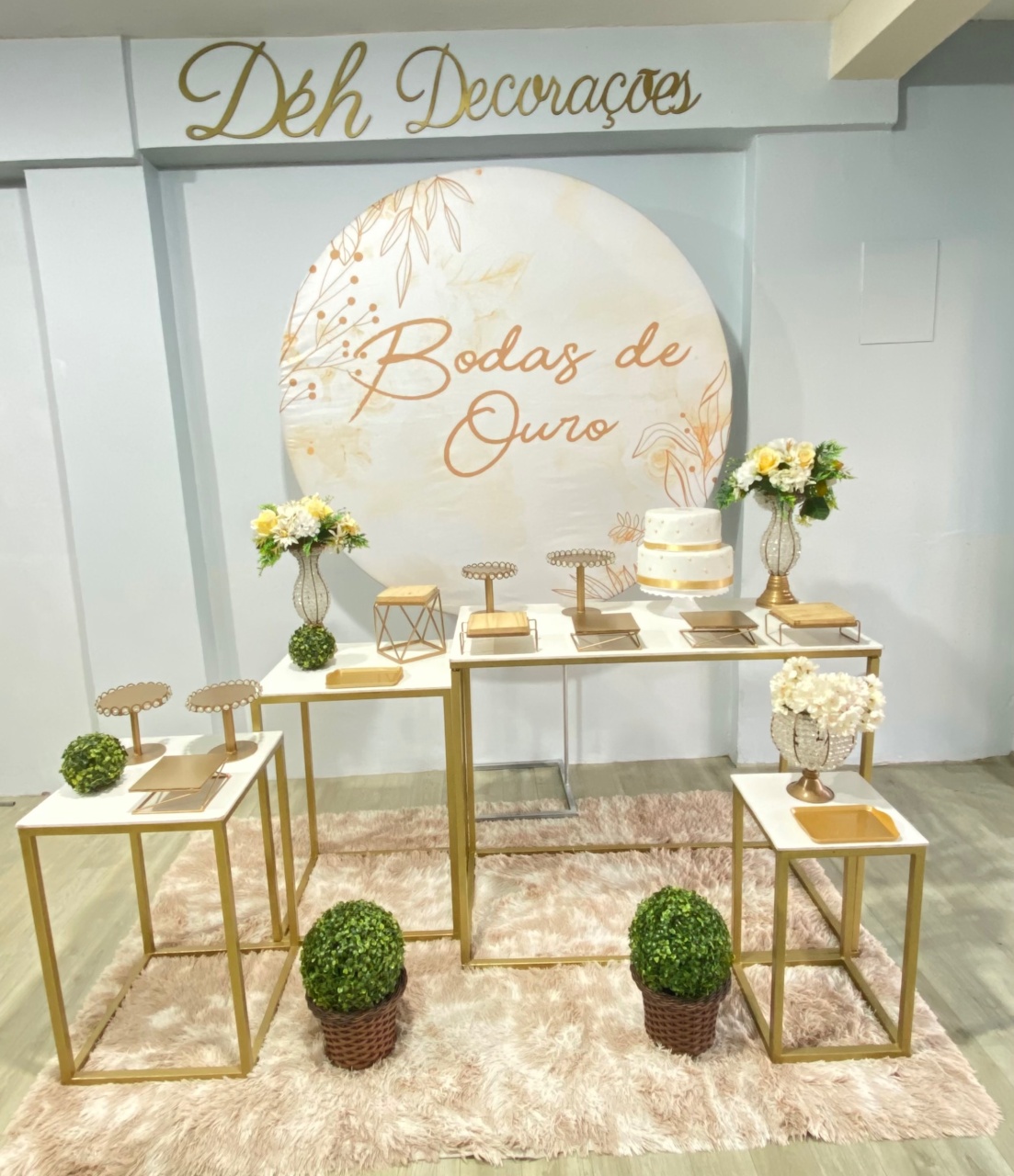 Bodas de Ouro 2.0 - Déh Decorações 