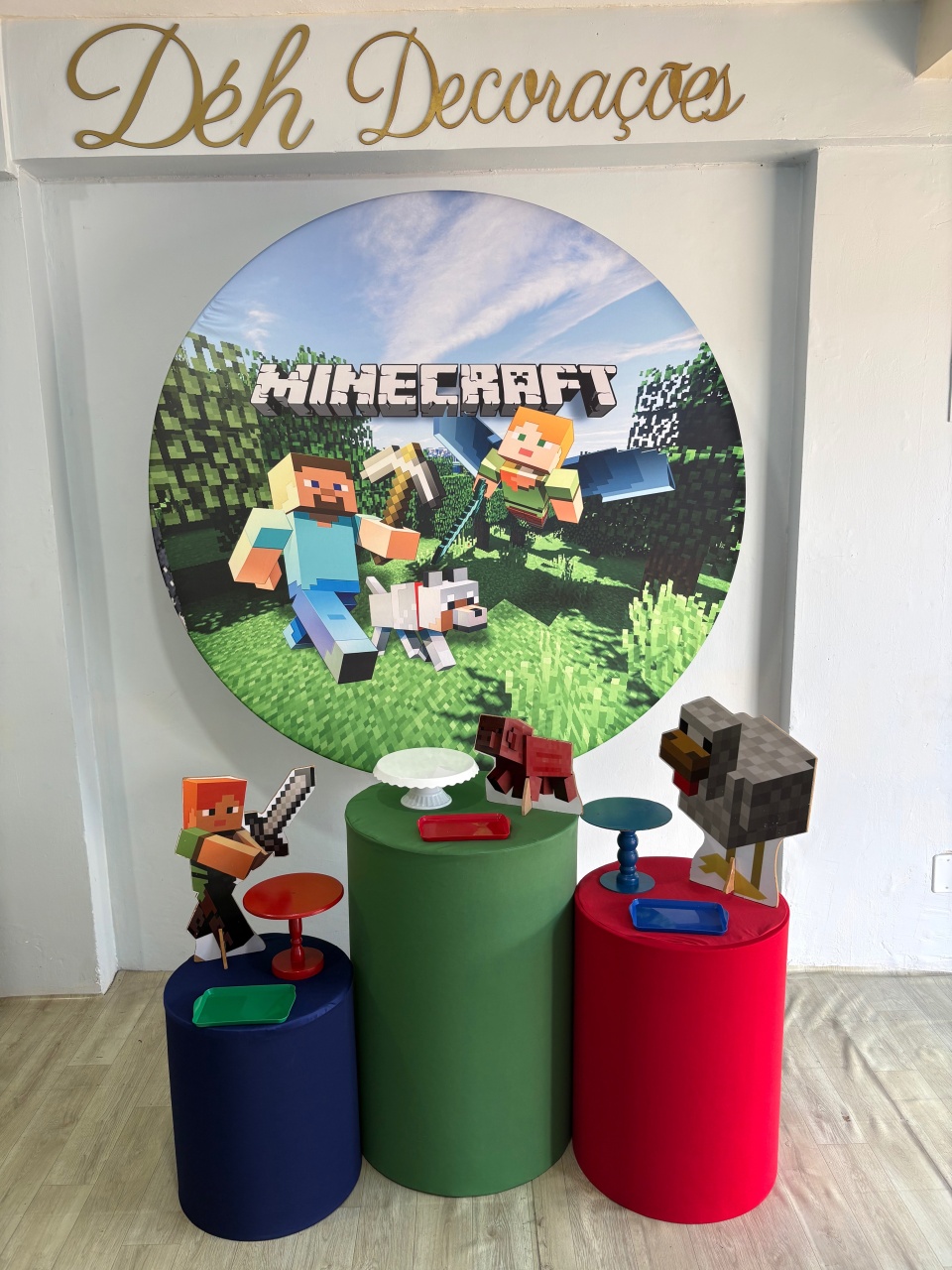 Minecraft  (Kit 1)  - Déh Decorações 