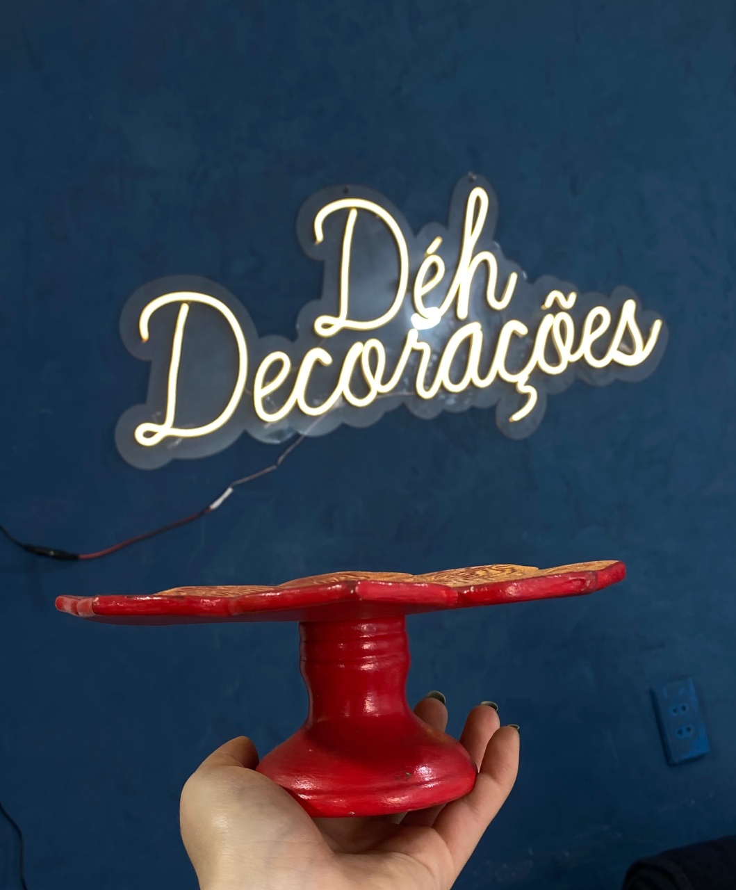 Bandeja Vermelha 1 - Déh Decorações 