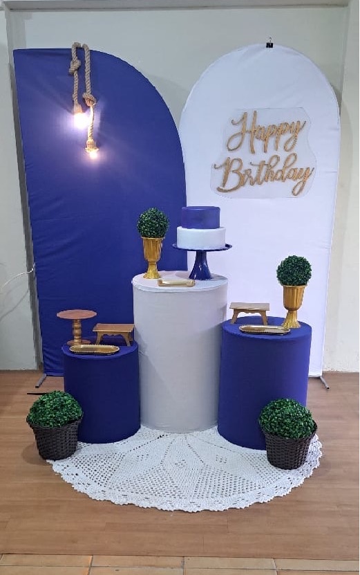 Kit Azul E Dourado (Kit 3) - Déh Decorações 