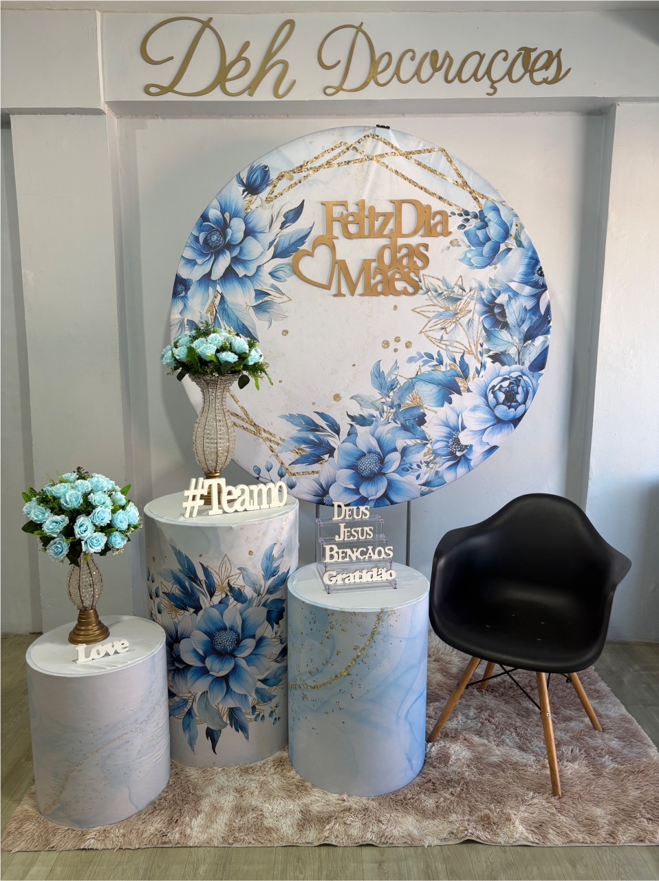 Kit Azul Dia das Mães - Déh Decorações 