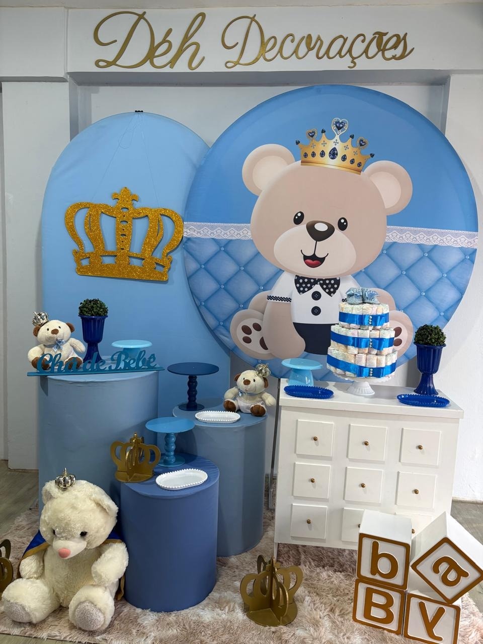 Urso Príncipe (Kit 4) - Déh Decorações 