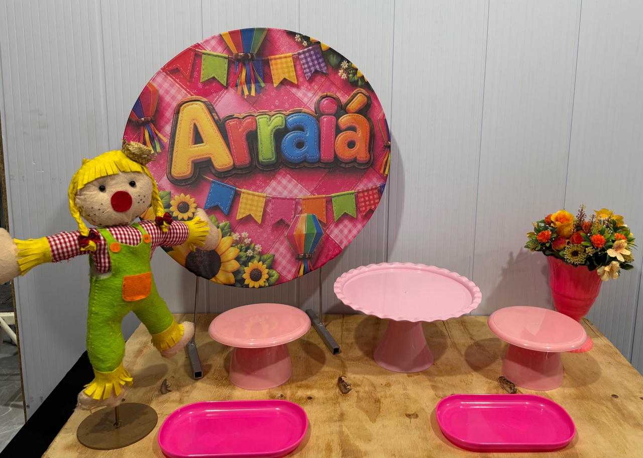 Mini Kit Arraiá Rosa - Déh Decorações 