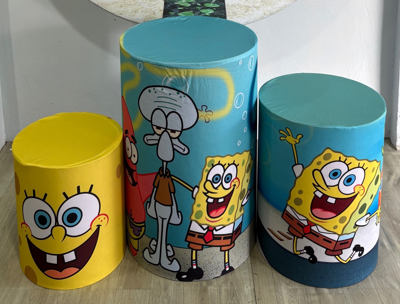 Trio Capa Cilindro Bob Sponja - Déh Decorações 