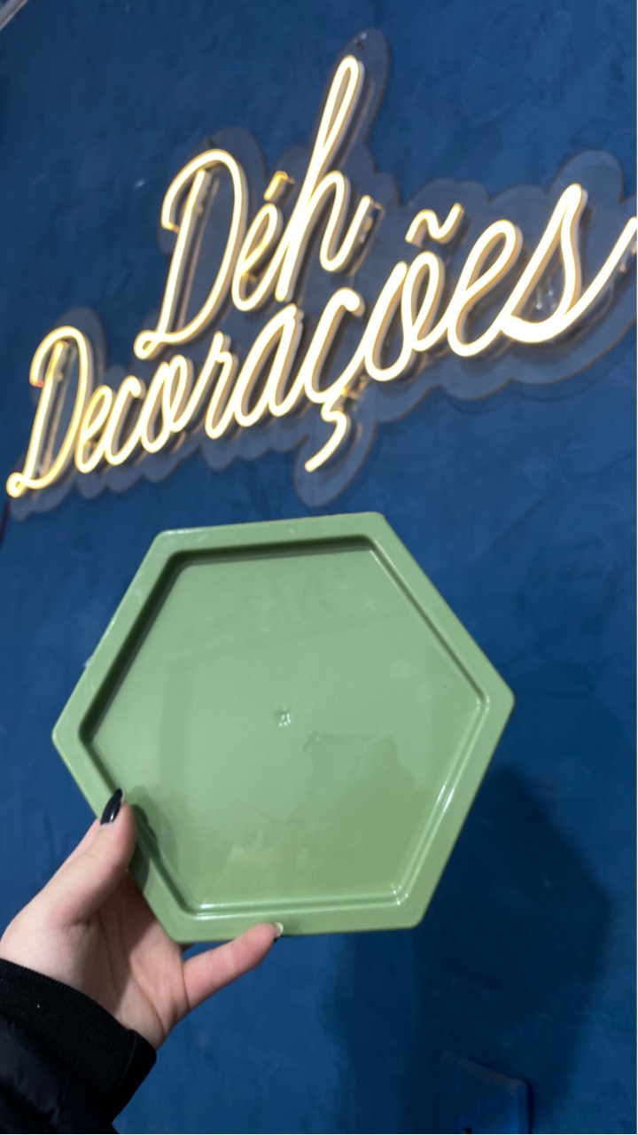 Bandeja Verde Eucalipto - Déh Decorações 