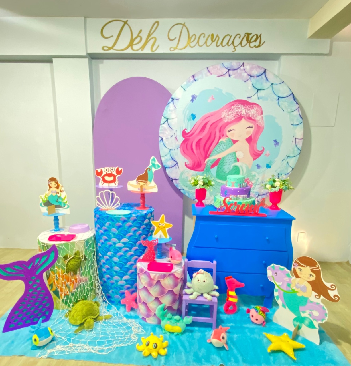 Sereia Luxo (Kit 4) - Déh Decorações 