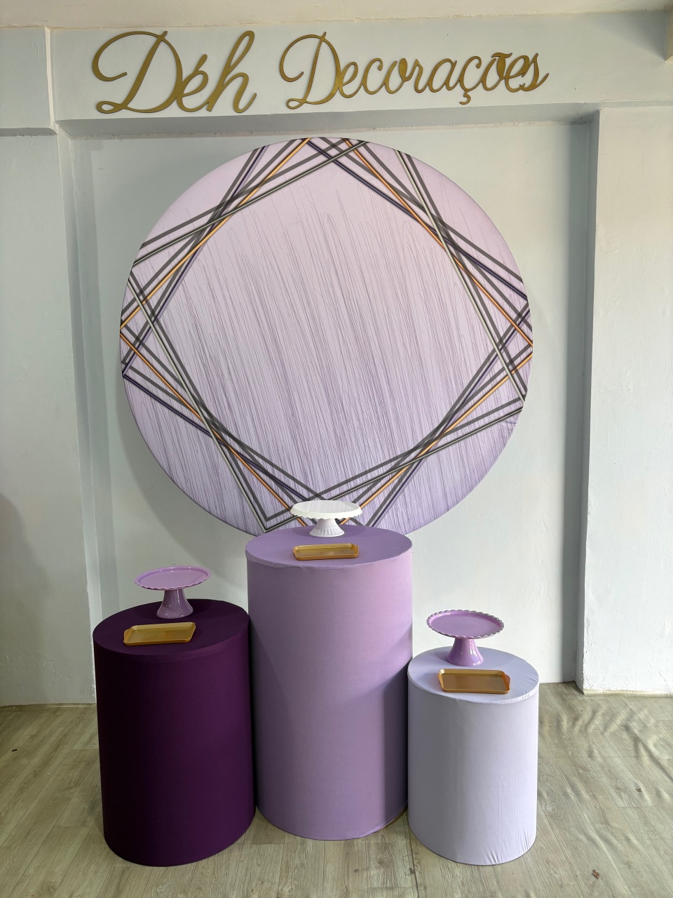 Lilás Listrado (Kit 1)  - Déh Decorações 