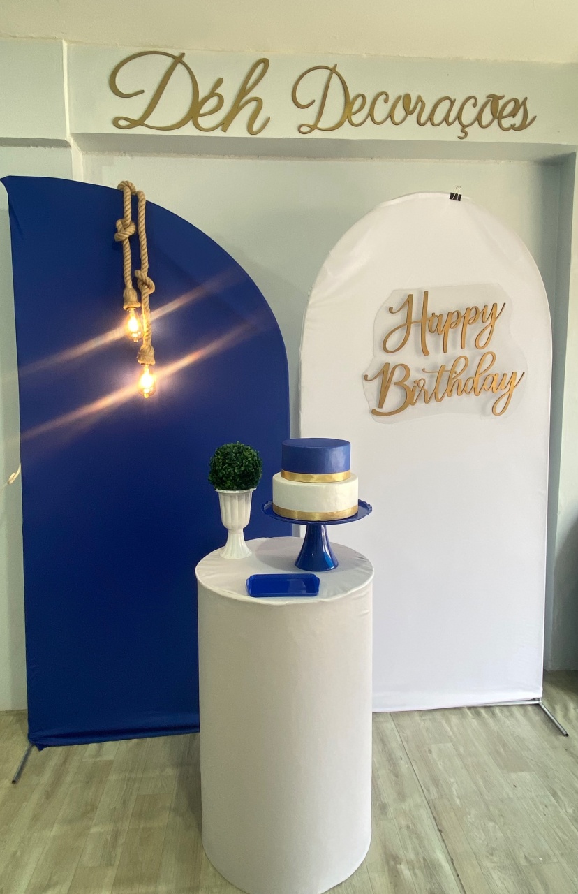 Kit Adulto Azul E Branco - Déh Decorações 