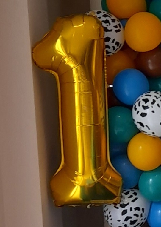 Numero de 1M de Balão  - Déh Decorações 