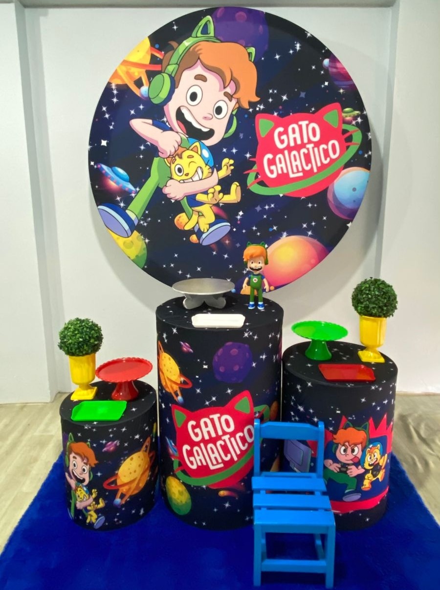 Gato Galáctico (Kit 2) - Déh Decorações 