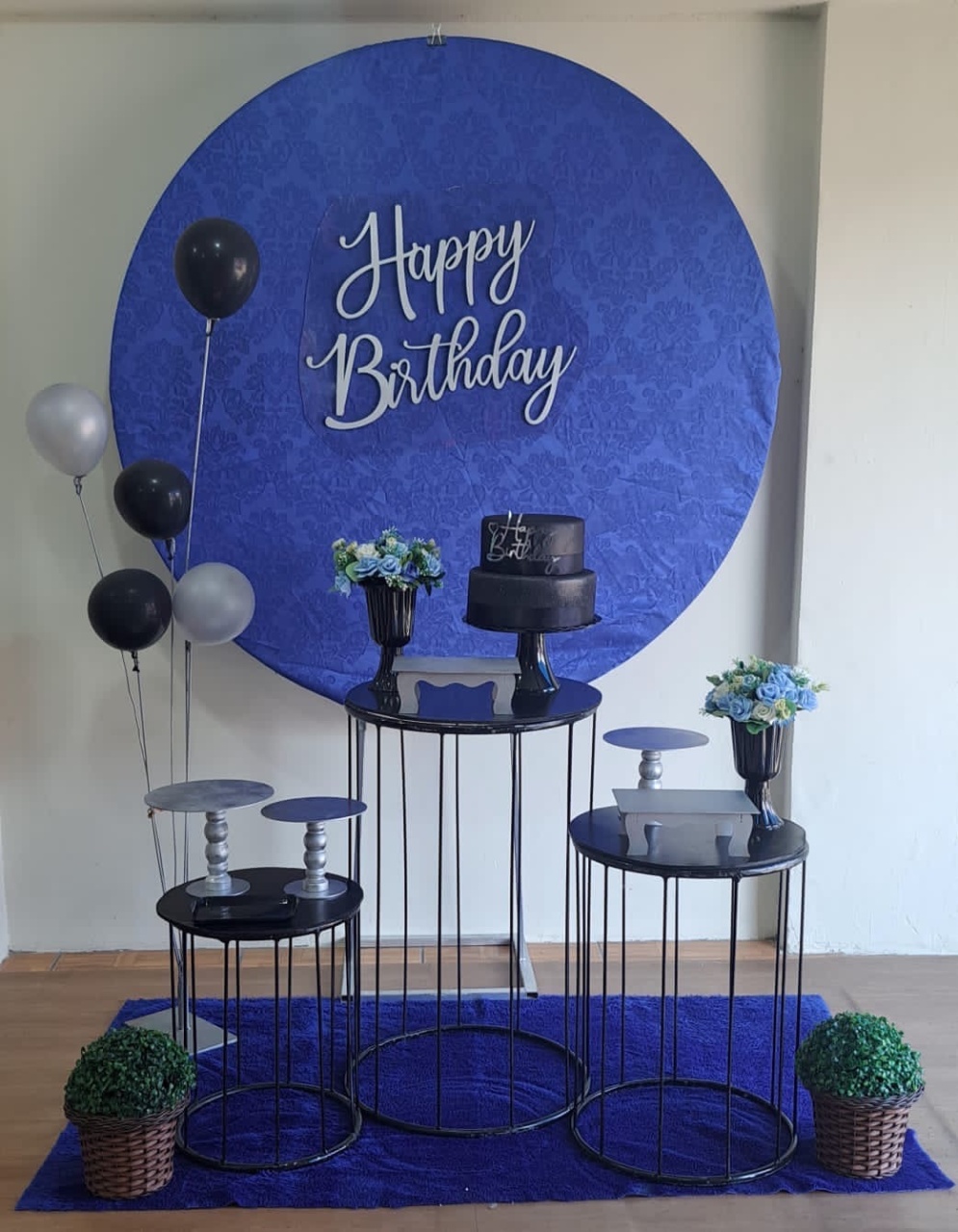 Kit Azul E Preto - Déh Decorações 