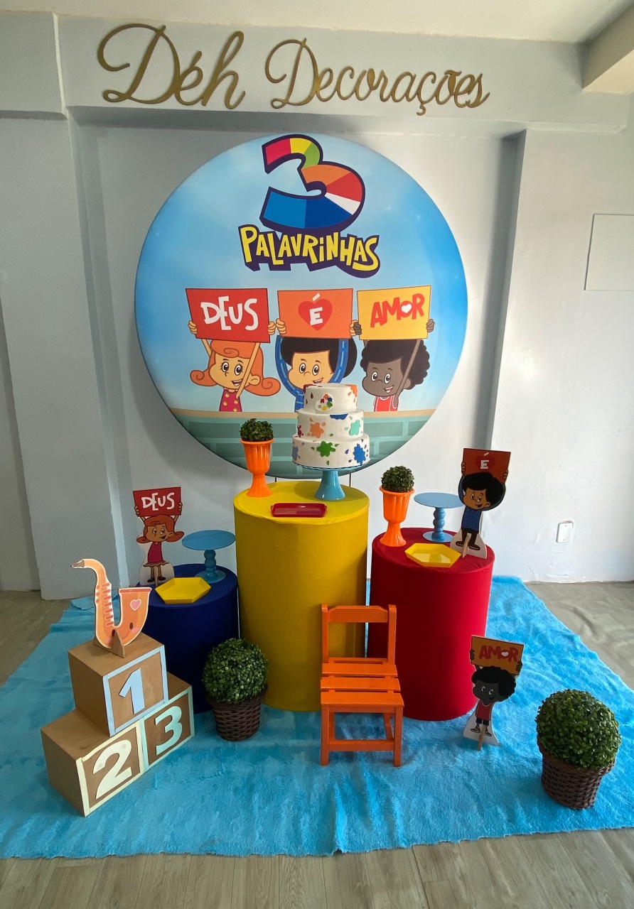 Três Palavrinhas Menino (Kit 2) - Déh Decorações 