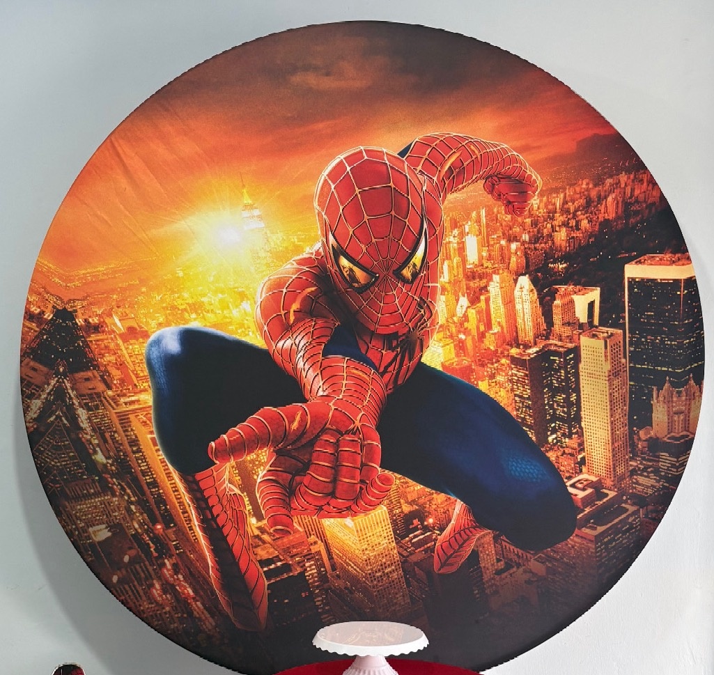 Capa Painel Redondo Homem Aranha  - Déh Decorações 