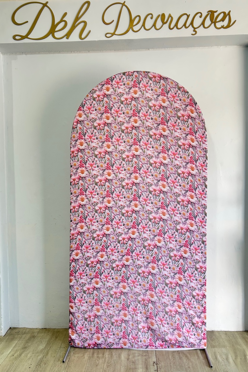 Capa Painel Romano Floral - Déh Decorações 