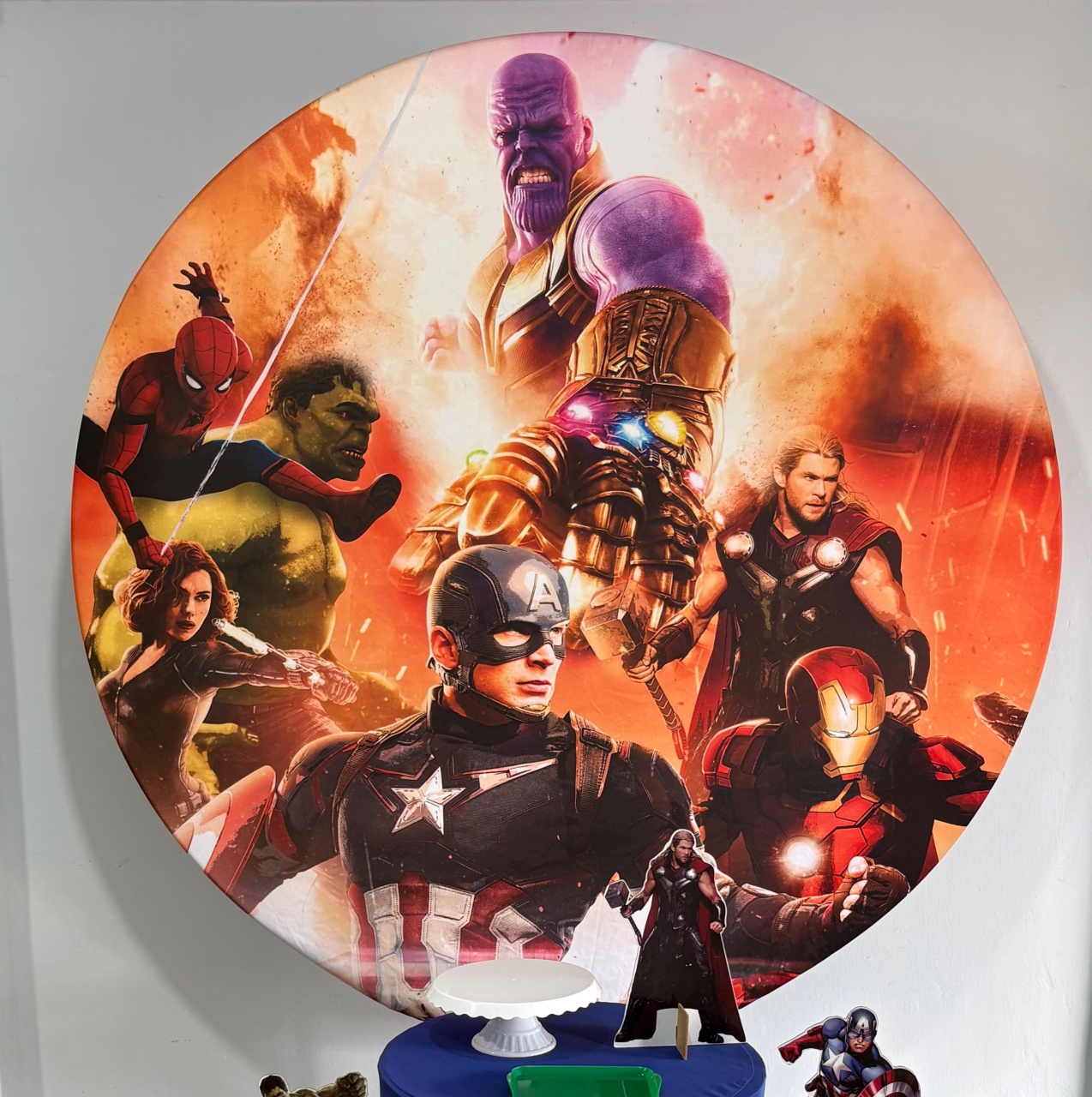 Capa Painel Heróis - Déh Decorações 