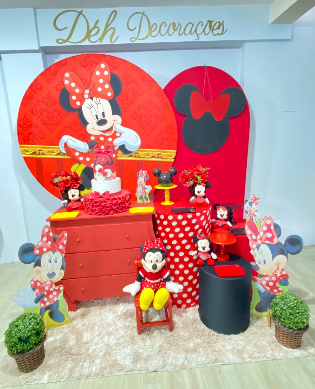 Minnie Vermelha (Kit 4) - Déh Decorações 