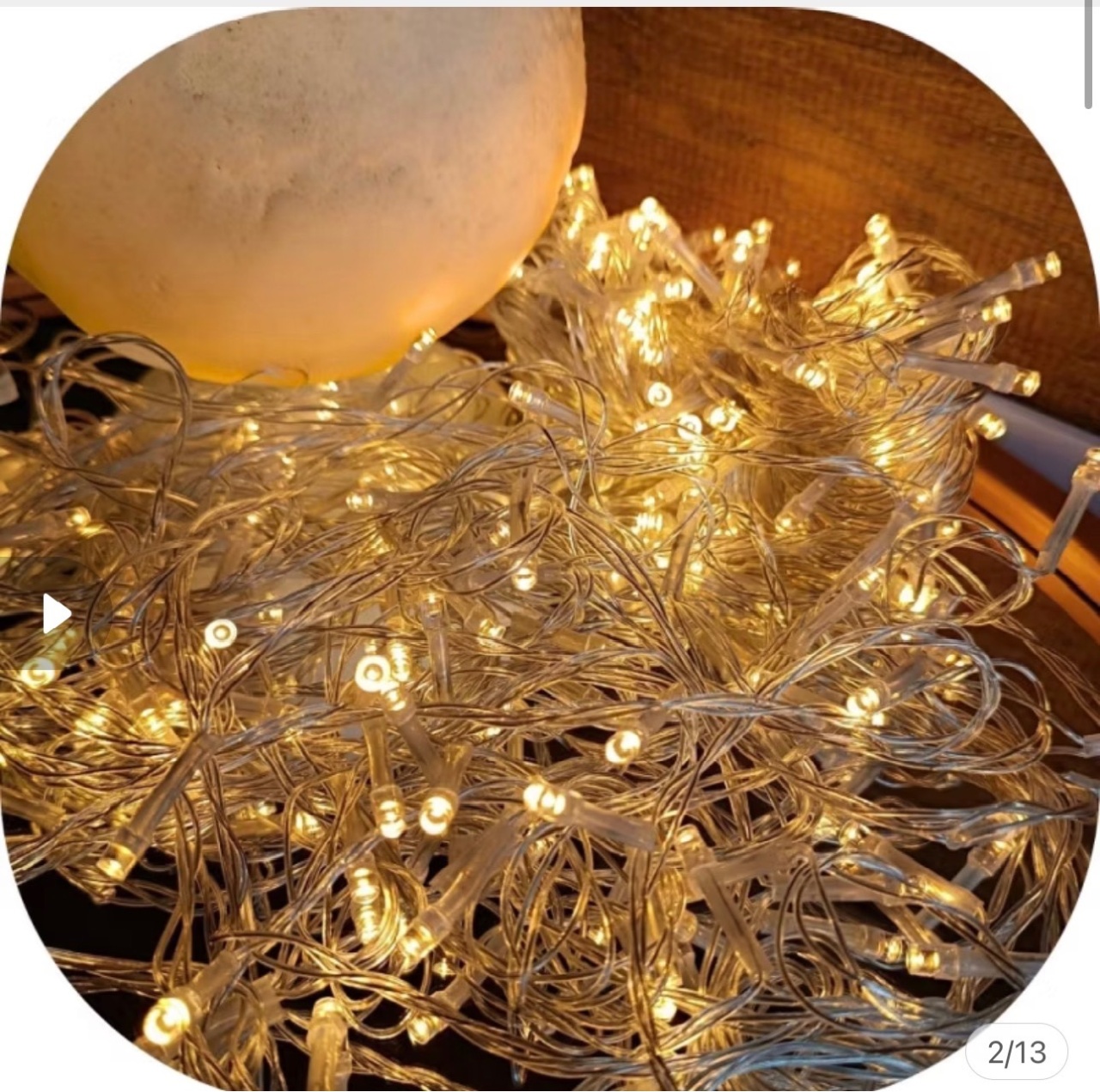 Cortina de Led Branco Quente - Déh Decorações 