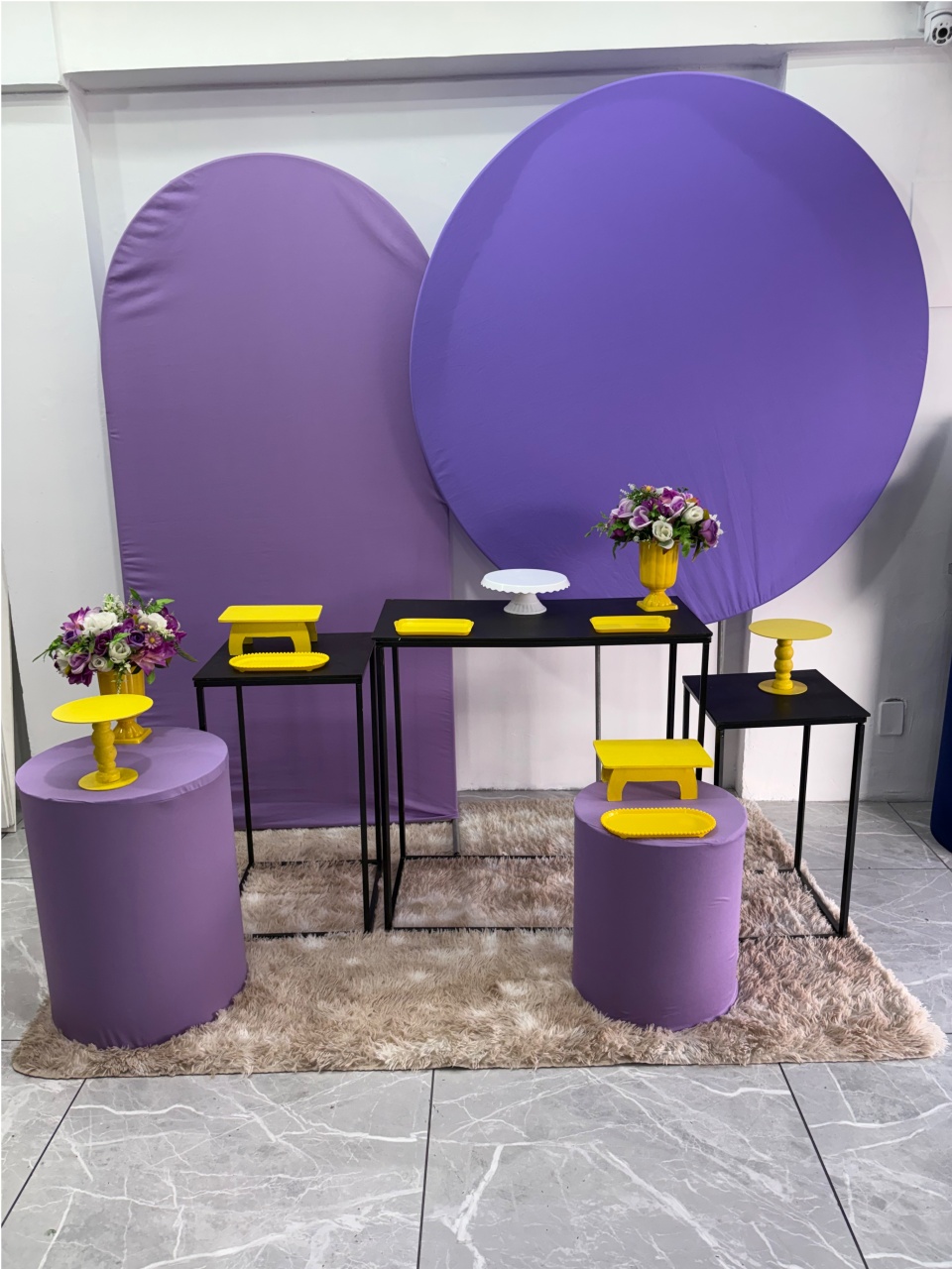 Kit Lilás E Amarelo - Frends - Déh Decorações 