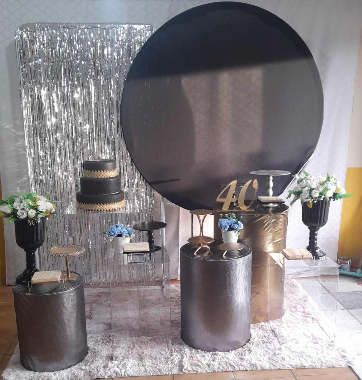 Kit Adulto Preto E Prata (Kit 5) - Déh Decorações 