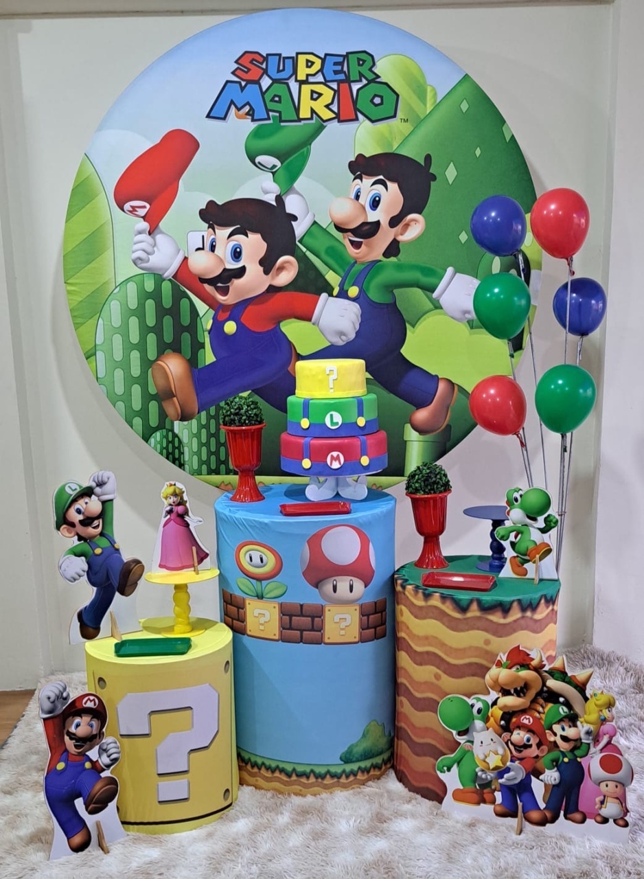 Super Mário E Luigi (Kit 2) - Déh Decorações 