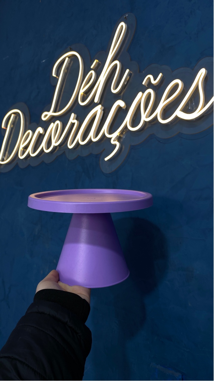 Bandeja Lilás Cone - Déh Decorações 