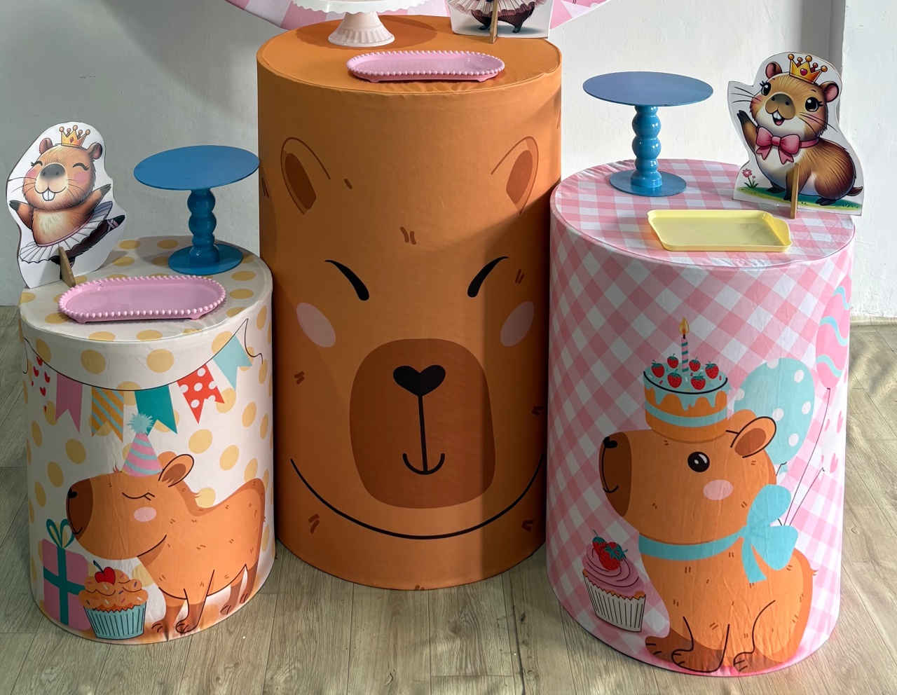 Capa Trio de Cilindro Capivara  - Déh Decorações 