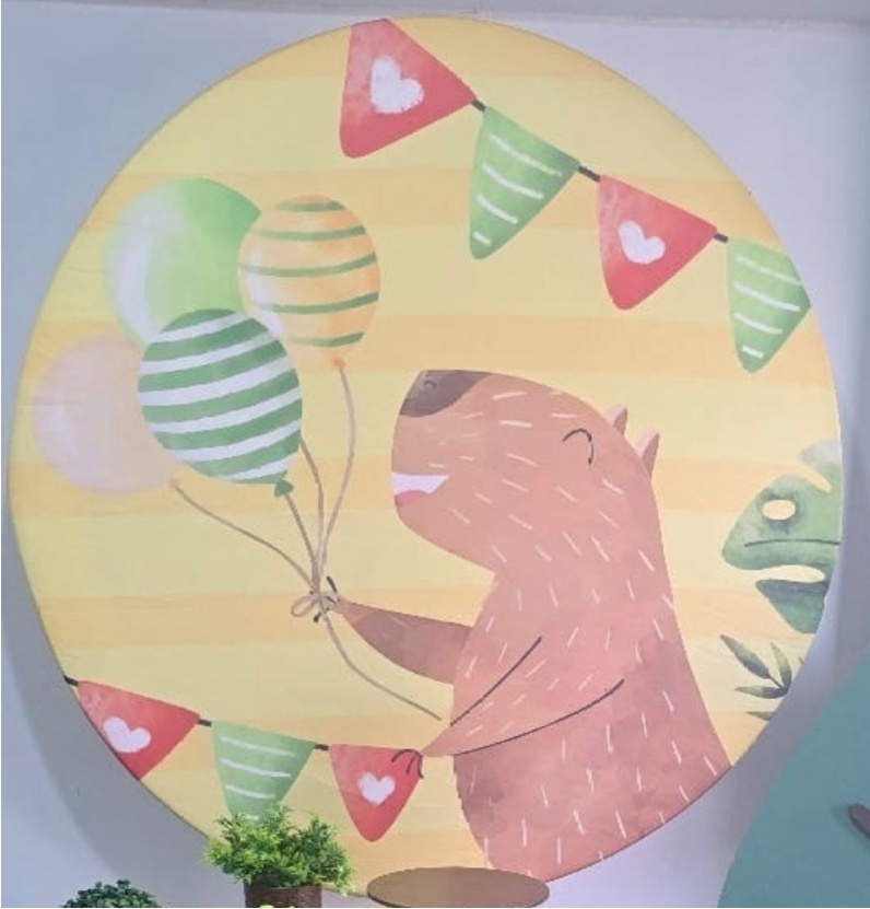Capa Painel Capivara Menino - Déh Decorações 
