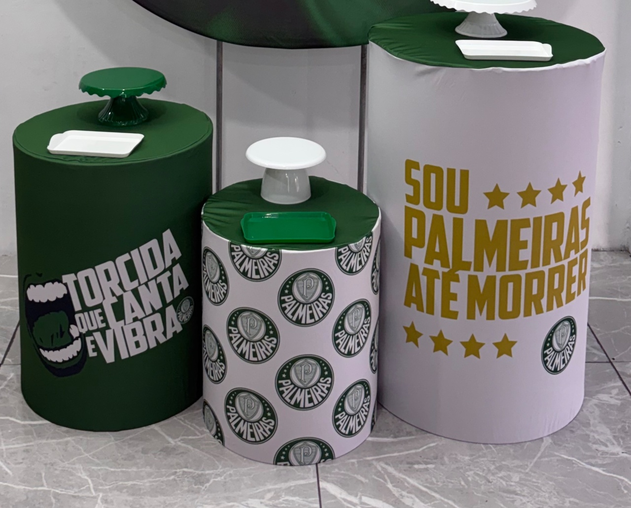 Trio de de Capa de Cilindro Palmeiras - Déh Decorações 