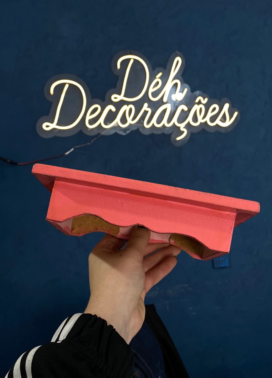 Bandeja Rosa Mdf P - Déh Decorações 