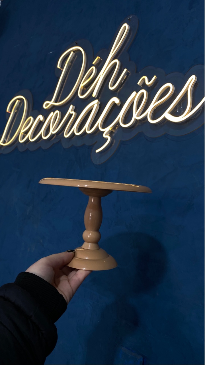 Bandeja Nude Alta P - Déh Decorações 