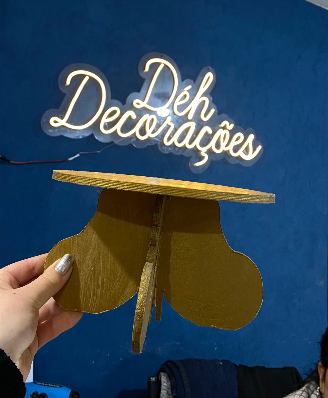 Bandeja Dourada 1 - Déh Decorações 