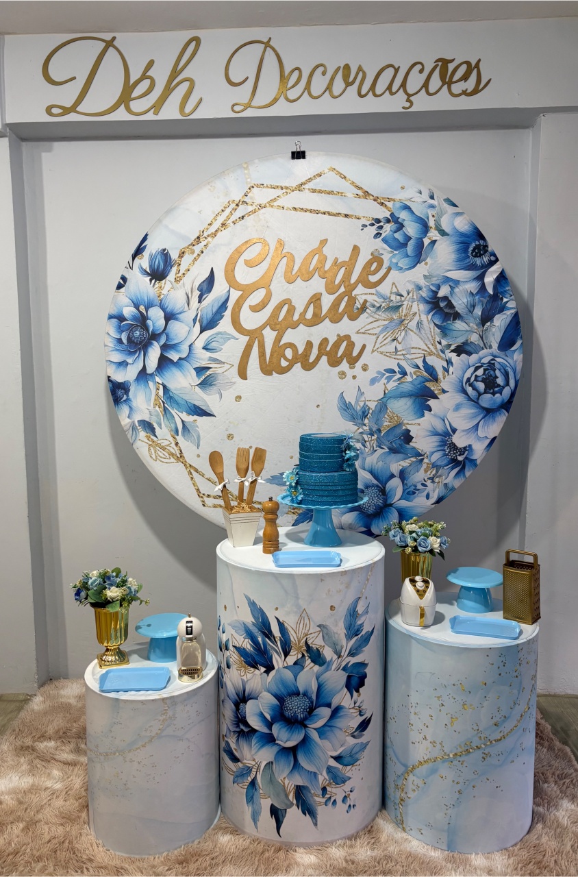 Chá de Casa Nova Azul (Kit 2) - Déh Decorações 