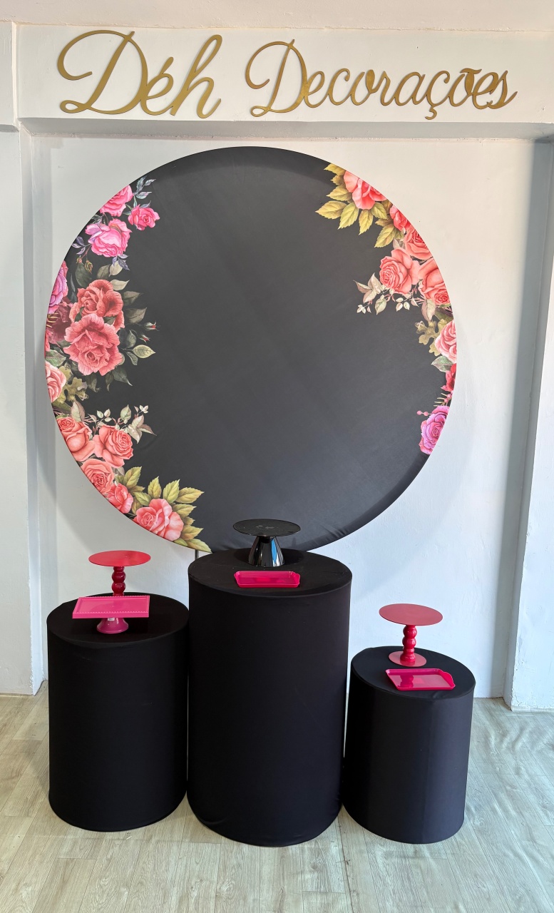 Preto Floral (Kit 1) - Déh Decorações 