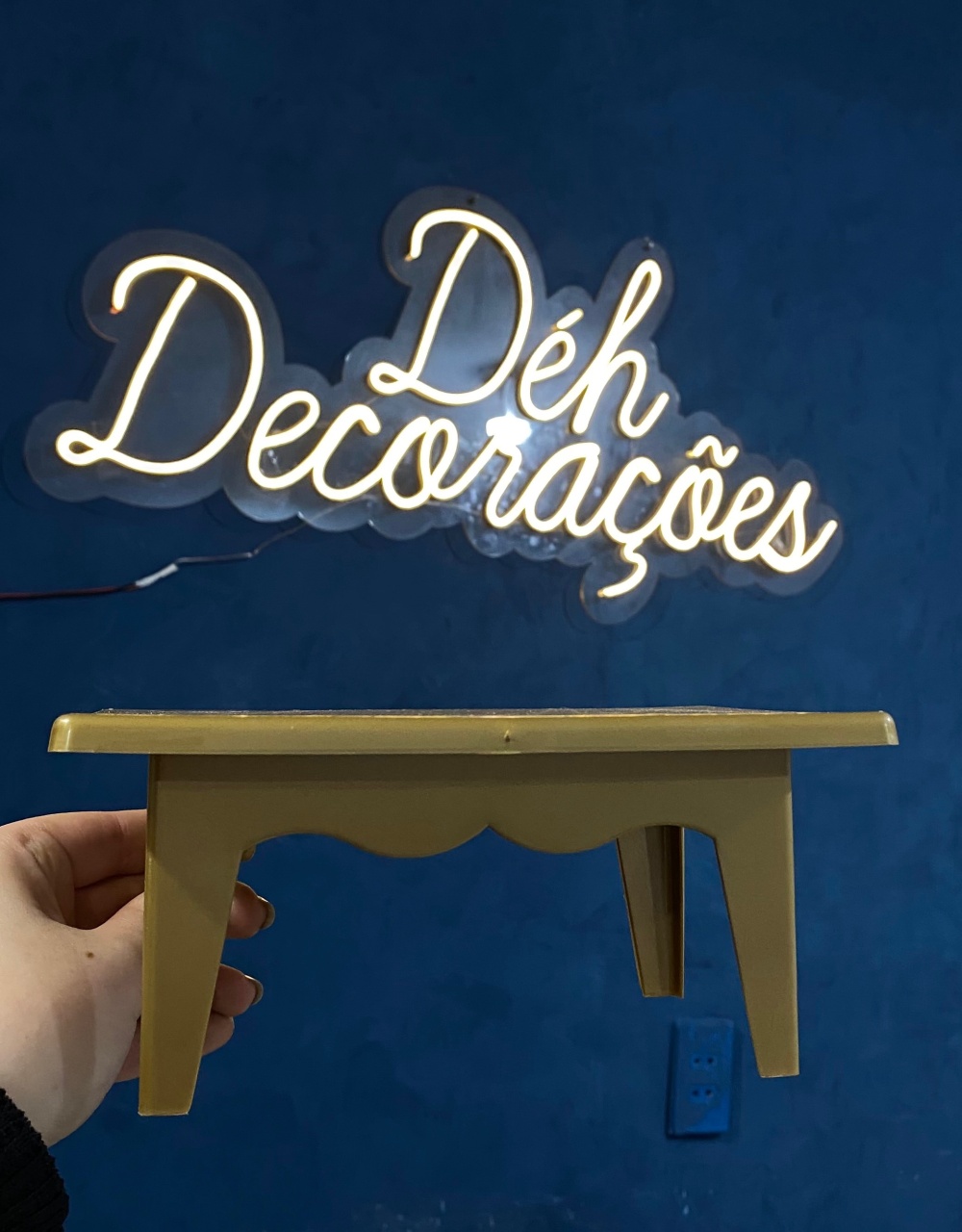 Bandeja Dourada 12 - Déh Decorações 