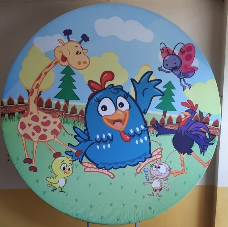 Capa Painel Galinha Pintadinha  - Déh Decorações 