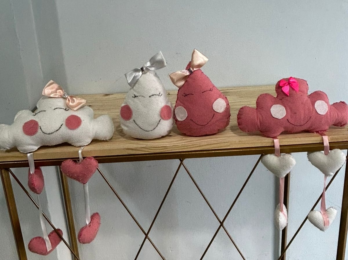 Pelúcia Chuva de Benção Rosa - Déh Decorações 