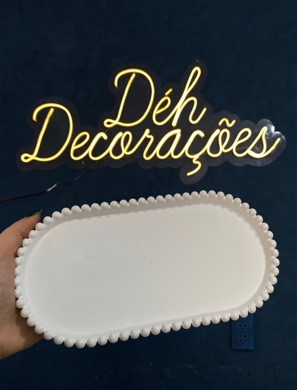 Bandeja Branca 7 - Déh Decorações 